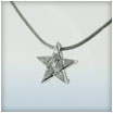 18ct White Gold Fancy Diamond Star