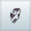 Platinum Oval Diamond with Pink Diamonds