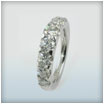 18ct White Gold Diamond Half Eternity